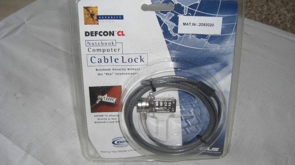 Original TARGUS Notebook Cable Lock DEFCON CL Notebook Schloss - Bild 1 von 1