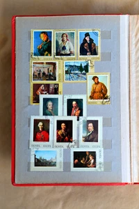 STAMPS ALBUM ART collection different countries USSR 207pcs 1960-1970s - Picture 1 of 21