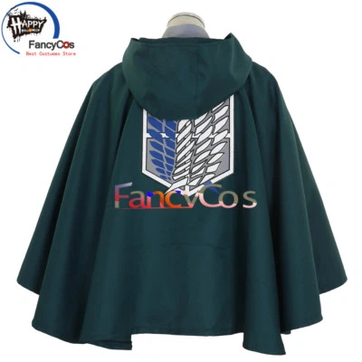 Fantasia cosplay Attack on Titan Survey Corps capa azul Eren Jaeger - Imagem 1 de 3
