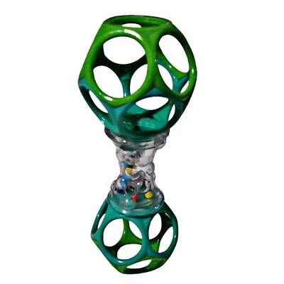 Bright Starts Oball Shaker Sonajero Recién Nacido + Desarrollo Habilidades Motrices Juguete Verde Foto 1 de 3