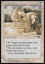Magic the Gathering MTG Noble Steeds (11b) Alliances   LP
