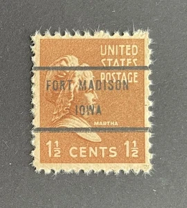 Fort Madison, Iowa Type 71 Precancel - 1½ cents Prexie - U.S. #805 - IA - Picture 1 of 1