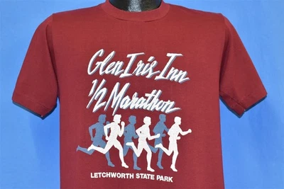Camiseta De Colección Años 80 GLEN IRIS INN 1/2 MEDIA MARATÓN LETCHWORTH STATE PARK CORRER CARRERA M Foto 1 de 3
