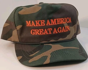 Cali-Fame Trump Make America Great Again Logo Camuflaje Camionero Sombrero OSFA MAGA - Imagen 1 de 9