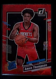 Amen Thompson RC 2023-24 Panini Donruss Rated Rookie #206 Red Rockets - Bild 1 von 2