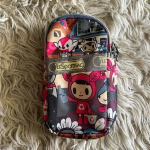 Lesportsac X Tokidoki Estampado Mixto Pequeño Arco Iris Cremallera Bolsa - Imagen 1 de 8