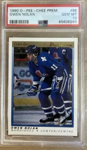 Owen Nolan 1990 O-Pee-Chee Premier #86 Rookie Card PSA 10 NORDIQUES 1st Overall - Picture 1 of 2