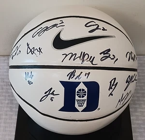 2015-16 DUKE Team signed handsigniert Basketball 13 Sigs Ingram Allen Plumlee - Bild 1 von 4