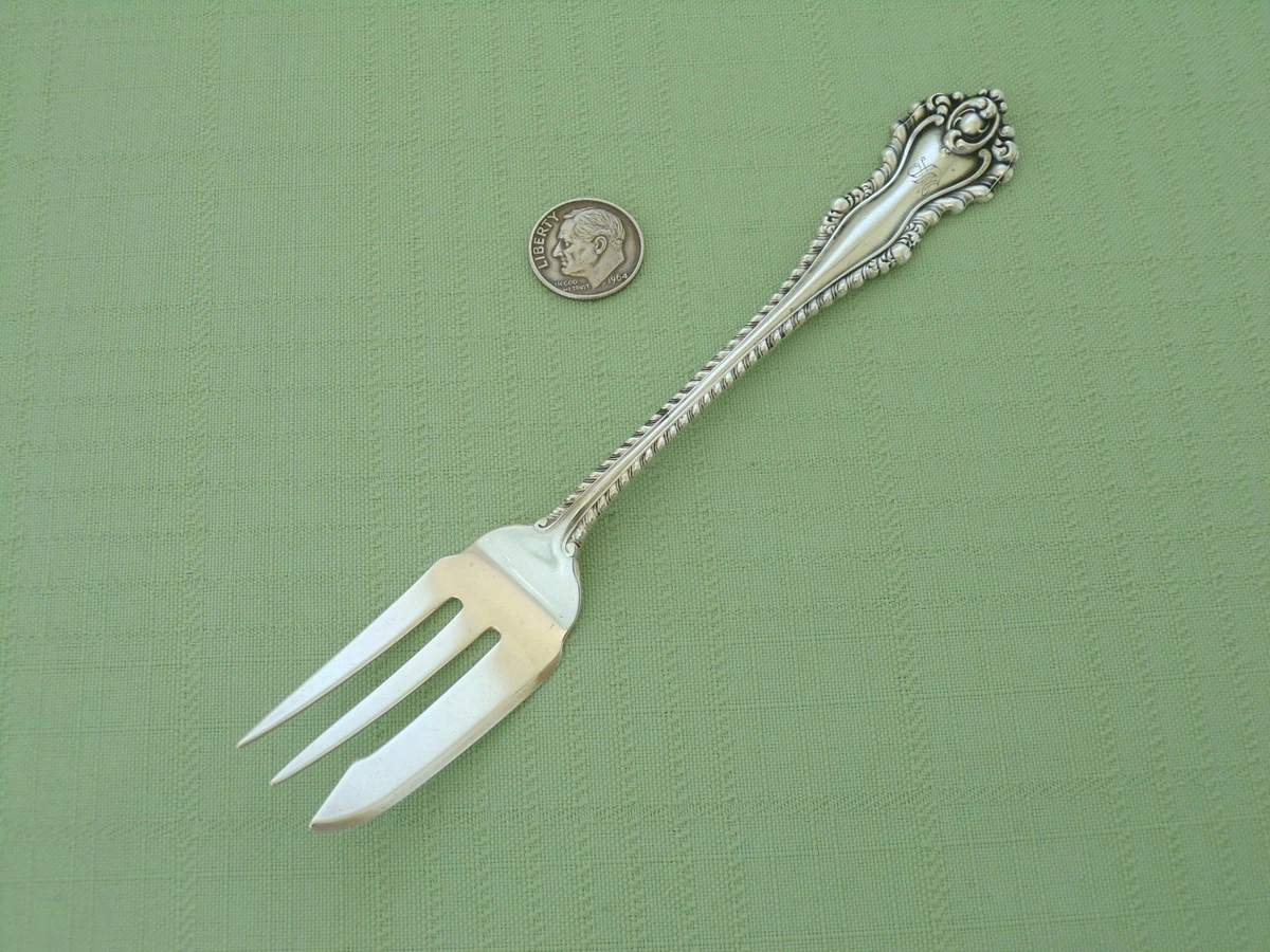 アンティーク純銀Dominick & Haff 装飾アイスクリームフォーク2本 アンティーク純銀Dominick & Haff 装飾アイスクリームフォーク2本