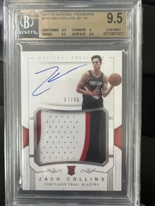 2017-18 NATIONAL TREASURES TERRANCE FERGUSON RC RPA PATCH auto /99 BGS 9.5 AB - Picture 1 of 2
