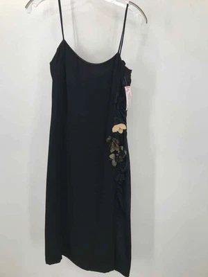 Б/у Badgley Mischka черный размер 8 колена длина платье без рукавов - Изображение 1 из 3