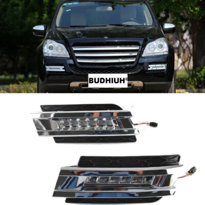 White LED DRL Daytime Fog Light Run lamp For Mercedes-Benz X164 GL450 2006-2009  - Imagem 1 de 4