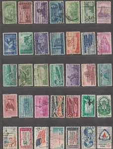 USA stamps - Commemoratives 3c and 4c small lot - Picture 1 of 2