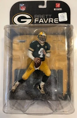 Figura Brett Favre McFarlane de los Green Bay Packers serie 17 y Favre Mini McFarlane Foto 1 de 4