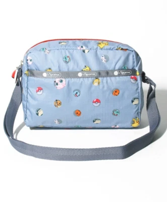 Bolso Bandolera LeSportsac X Pokemon Punto Pequeño Hollis Azul Mediano Foto 1 de 4