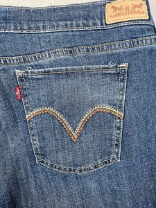 Jeans Levi's 515 taglio stivaletto donna taglia 16 L - lavaggio medio vita alta elasticizzato - Foto 1 di 14
