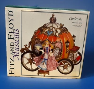 Fitz and Floyd Cinderella Pumpkin Carriage Musical Box Plays "Swan Lake" - Picture 1 of 13