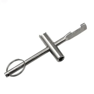 Water Valve Shut off Tool Switch Lock Gate Valve Triangular Key Aperture ≤6.5mm - Picture 1 of 7