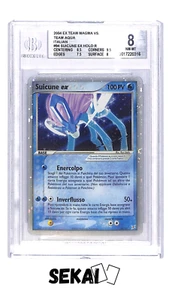 POKEMON SUICUNE 94/95 - 2004 EX TEAM MAGMA VS TEAM AQUA - BGS 8 NM-MT ITA - Foto 1 di 2