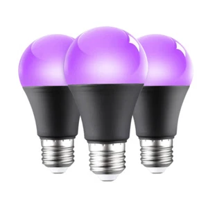 Aluminium UV Purple Bulb Home Decor 360 Glow 12W 85-265V E26/E27 - Picture 1 of 12