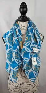 Disney Parks Gold Icon Mickey Mouse Turquoise Scarf Head Wrap - Bild 1 von 6