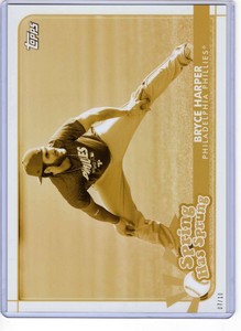 Bryce Harper 2020 Topps Opening Day Spring has Sprung 5x7 Gold #SHS-14 /10 Phill