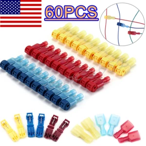 Kit de 60 PIEZAS de conectores de cable de empalme rápido terminales de cable eléctrico en T-Tap - Imagen 1 de 12