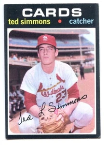 1971 Topps Baseball Card #117 HOFER Ted Simmons Rookie EXMT - Picture 1 of 1