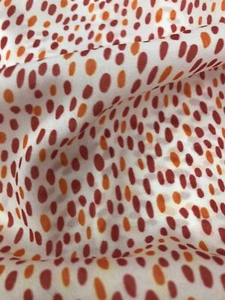 Designer  Peach Touch Soft Chiffon Multicolour Print Fabric wedding light - Picture 1 of 5