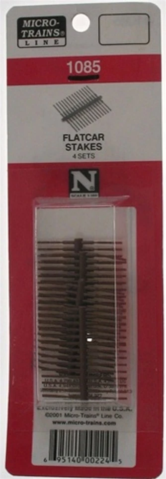 Micro Trains N Scale ~ (1085) Flat Car Stakes (4 sets) ~ 49959905 - Image 1 of 1