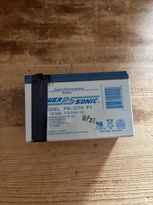 Power Sonic PS-1270F1 12V / 7 Amp Sealed rechargeable￼ Tested & Working - Picture 1 of 8