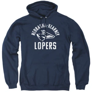 Nebraska At Kearney Adult Pullover Hoodie Lopers Logo, Navy, S-3XL - Picture 1 of 7