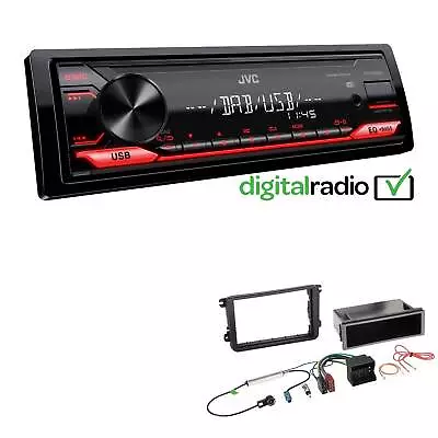 JVC 1-DIN Digital Media Autoradio DAB+ USB AUX für Skoda Rapid + Spaceback - Bild 1 von 4