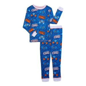 Sleep on It Toddler Boys' Size 4T 2-Piece Gamer Pajama Set Blue Snug Fit NEW - Picture 1 of 3