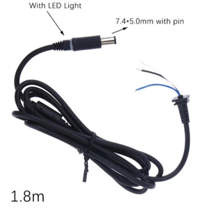 Connector Cord Cable For Dell HP Laptop Charger 7.4 X 5.0mm With Led Light 1 _yi - Afbeelding 1 van 9