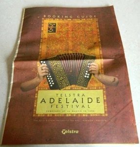 ADELAIDE FESTIVAL XXTH BIENNIAL PRINTED GUIDE AND PROGRAM- VERY SCARCE📌 1998 - Bild 1 von 12