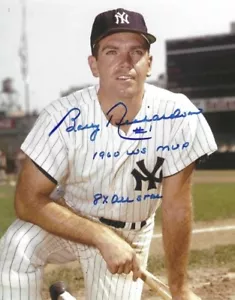 Signed 8x10 BOBBY RICHARDSON "1960 WS MVP" New York Yankees photo - COA - Picture 1 of 1