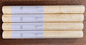 Lot of 4 Rolls Wallpaper ZOFFANY Parchment Collection - Parchment Panel - NEW - Picture 1 of 12