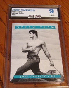 JOSE CANSECO***1991 SCORE***DREAM TEAM***MINT 9***A's RED SOX***Mad DOG - Picture 1 of 1