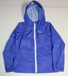Girls Columbia Switchback Lightweight Full Zip Hooded Youth Jacket XS 6 Blue - Picture 1 of 4