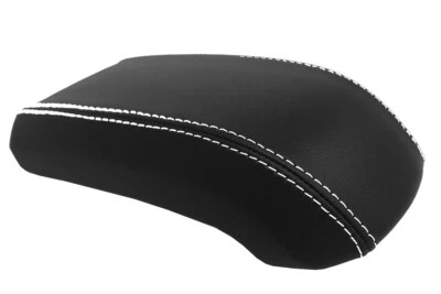 Tampa de console apoio de braço capa couro para Ford Fiesta 2014-2019 ponto branco - Imagem 1 de 4