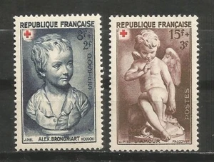 Estampillas semipostales de Francia Scott B255-B256, como nuevas, LH - Imagen 1 de 1