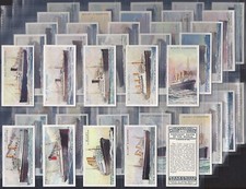 WILLS-FULL SET- MERCHANT SHIPS OF THE WORLD 1924 (50 CARDS) EXCELLENT