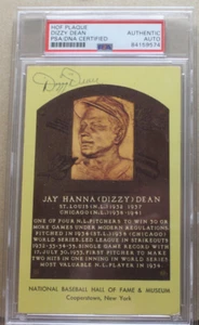 TARJETA POSTAL PLACA DORADA SALÓN DE LA FAMA MAZZY DEAN (PSA) - Imagen 1 de 2