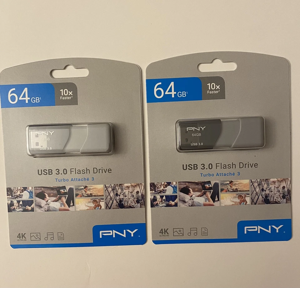 PNY 64GB Turbo Attache 4 USB 3.0 Flash Drive - Image 1 of 1