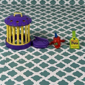 Vintage Littlest Pet Shop Kenner teilweise lustiger Tukan mit hübscher Barsch Set - Bild 1 von 14