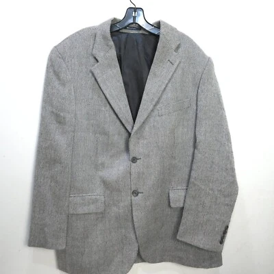 CHAPS Ralph Lauren Blazer Men's 2 Button Suit Jacket Size 48R Gray Wool Designer - Image 1 of 4
