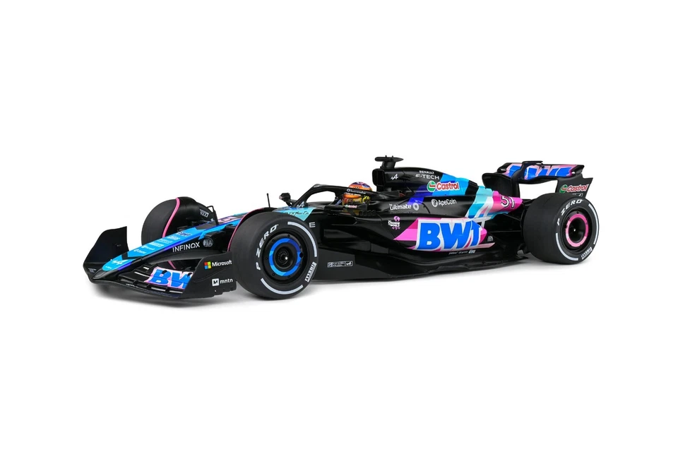 PROMO Alpine F1 Team A524 MIAMI GP 2024 E.OCON 1/18 Solido Neuf boite d'origine