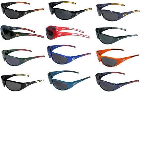 3 dot wrap sunglasses NHL PICK YOUR TEAM Cover