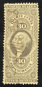 US Scott R52c Used 30c lilac Inland Exchange Revenue Lot Y835 bhmstamps - Picture 1 of 2